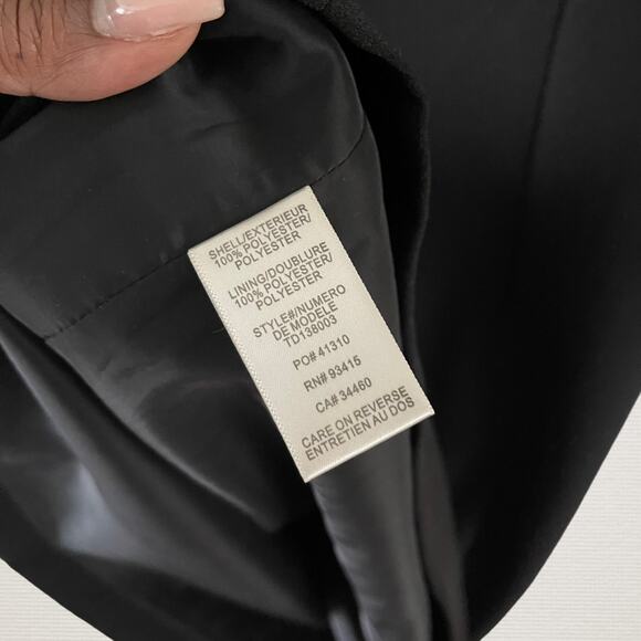 Trina Turk Shift Dress Womens 6 Black Semi-Formal Beaded Cocktail Church Modest - Picture 5 of 10